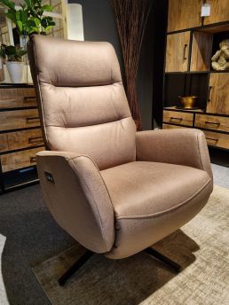 Relaxfauteuil Twello microleer elektrisch met accu