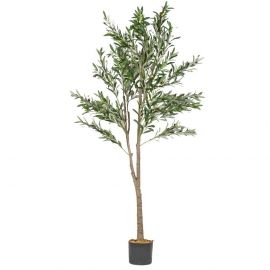 Kunstplant olijfboom 180cm grove stam