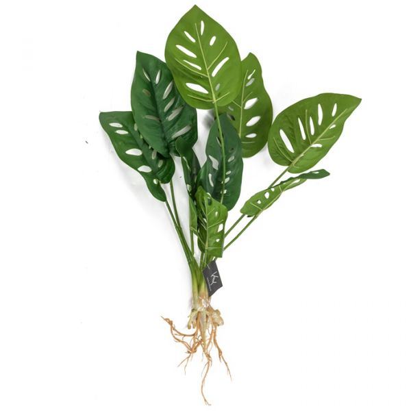 Kunstplant Monstera met wortels