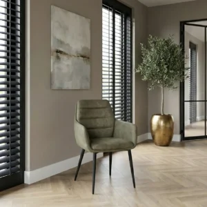 Armstoel Apollo microvezel taupe