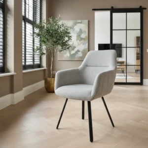 Armstoel Emmen draaibaar beige
