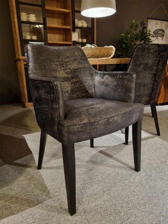 Armstoel Flame Velvet Black