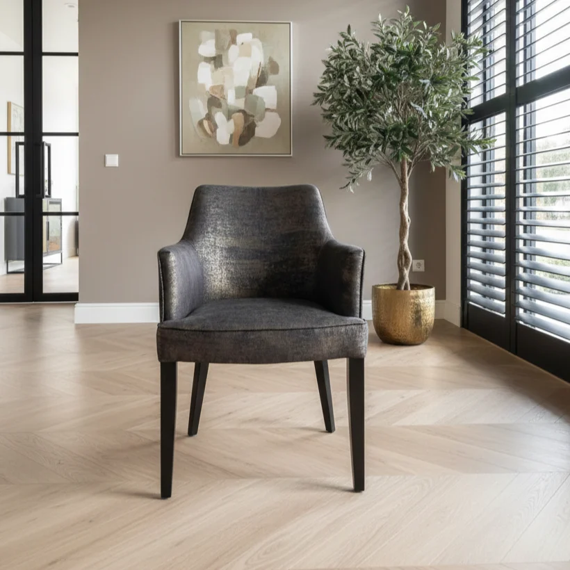 Armstoel Flame Velvet Black