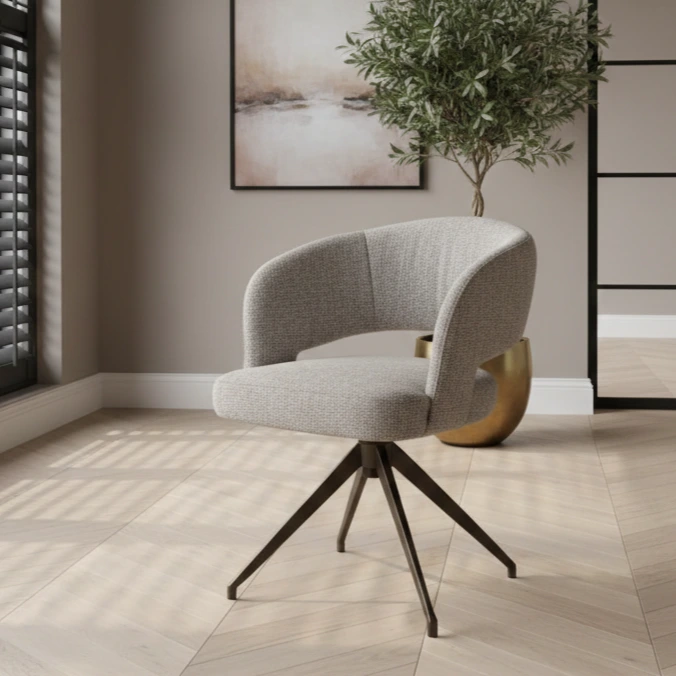 Armstoel Manon draaibaar Lodge 84 Clay