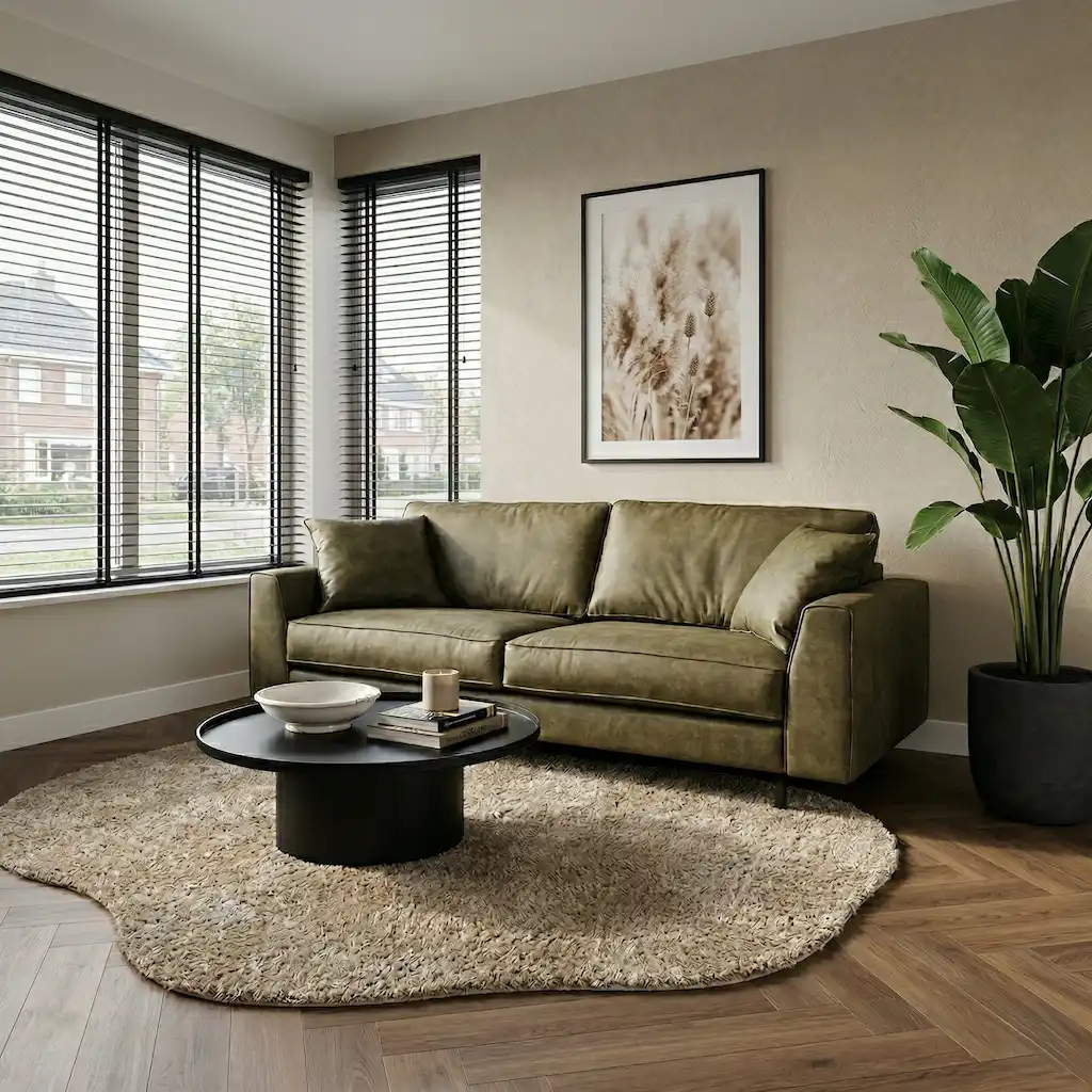 Colorado 3-zitsbank 236cm Velvetstof taupe