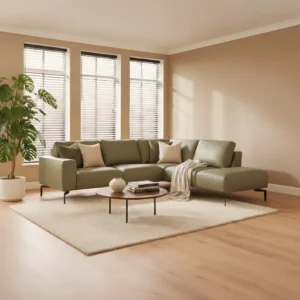 Eerbeek Hoekbank 3-zits+eiland stof