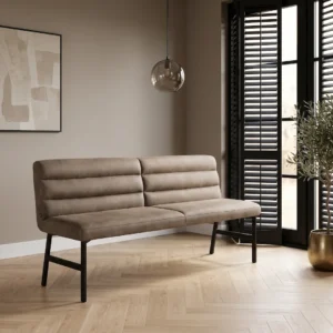 Eetbank Oldenzaal 170cm microstof taupe