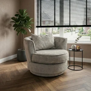 Enschede bijzetstoel circle teddystof 95cm