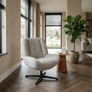 Fauteuil Chill weefstof beige