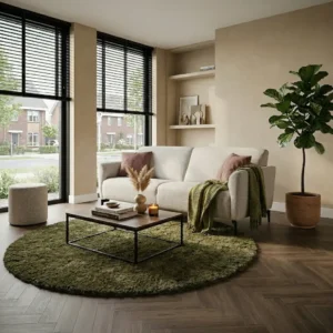 Markelo 4-zits bank 220cm stof beige