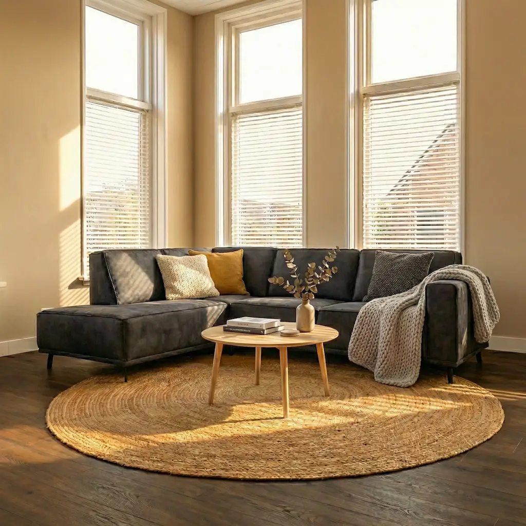 Ommen hoekbank microvezelstof antraciet otto-2,5