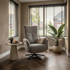 Relaxfauteuil Dinxperlo draaibaar Macan Taupe