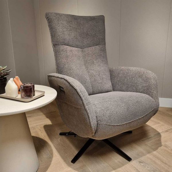 Relaxfauteuil Dinxperlo draaibaar Macan Taupe