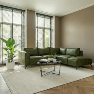 Zwolle hoekbank L-vorm Groen