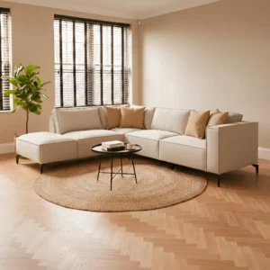 Zwolle hoekbank Mito beige Ottomane-3