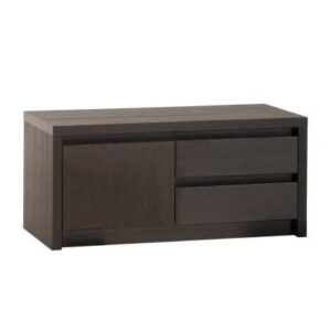 TV kast Hoogeveen klein eiken zwart 111cm