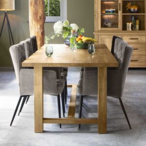 Kloostertafel Emmen rustiek eiken  220x100