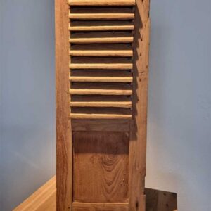 Louvre deur oud teak naturel 37x100cm IN02