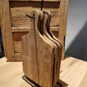 Houten snijplanken met standaard