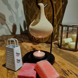 Geurbrander druppel cadeauset wit