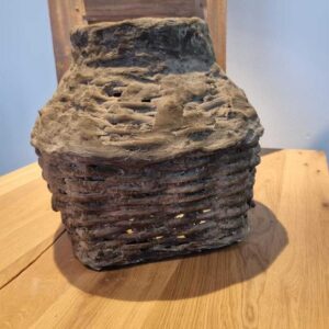 Chinese leemmand uniek sober grijs 30x30x30cm