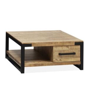 Salontafel Assen vierkant Mango met lade