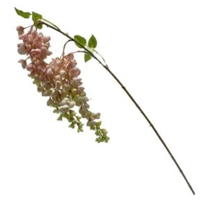 Kunstbloem blauweregen roze 116cm