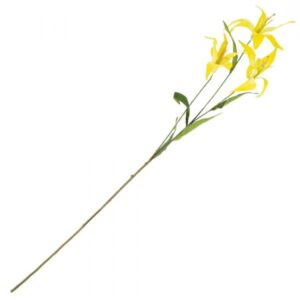 Kunstbloem tijgerlelie 100cm geel