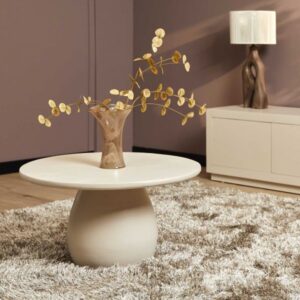 Salontafel Mosi 70cm rond mangohout zandkleur
