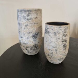 Keramiek Vaas Zutphen D19H30CM grijs