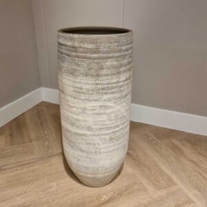 Keramiek XXL Vaas Borne D38H90CM taupe