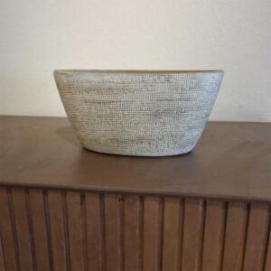 Keramiek Vaas ovaal Borne L29D15H14CM taupe