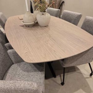 Eetkamertafel Deens Ovaal misty oak 220cm