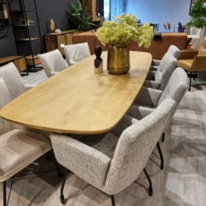 Grote Mangohout eettafel Deens Ovaal