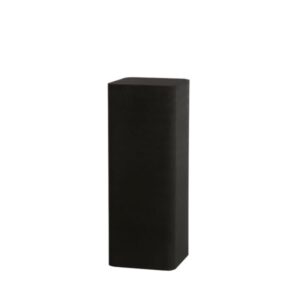 Zuil ALURIO mat zwart vierkant 80cm
