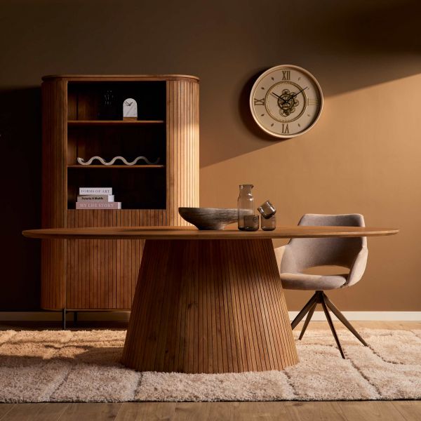 Eettafel Solana mangohout naturel ovaal 240cm