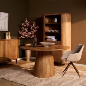 Eettafel Solana mangohout naturel 130cm rond