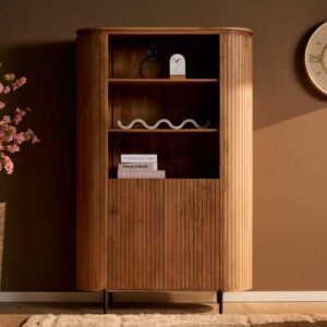 Wandkast Solana mangohout naturel 115cm