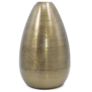 Metalen vaas goud hoog 18x42cm