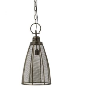 Hanglamp gaas brons 28x28x51