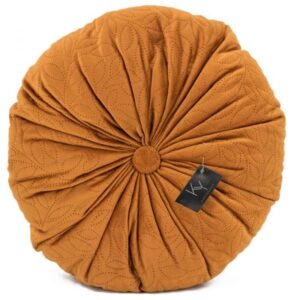 Kussen Velvet rond oranje 40cm