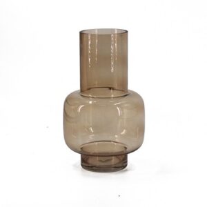 Glazen vaas roest 20cm
