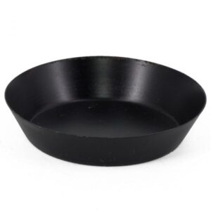 Metalen schaaltje zwart 10cm