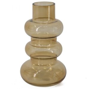 Glazen vaas roest 21cm