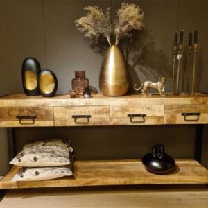 Sidetable Bentelo 180cm met laden Mango