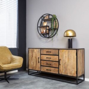 Dressoir Denver mangohout naturel 165cm