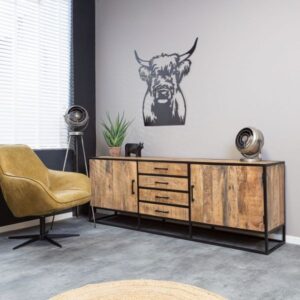 Dressoir Denver mangohout naturel 210cm