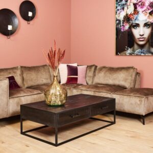 Salontafel Denver mangohout black 130x70
