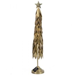 Kerstboom metaal goud | medium
