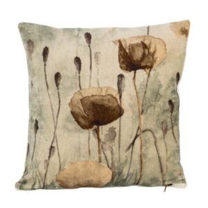 Kussen Velvet klaprozen 45x45